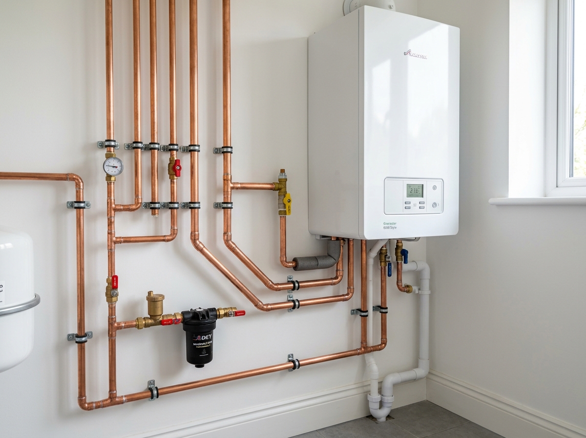 Boiler installation and pipework
